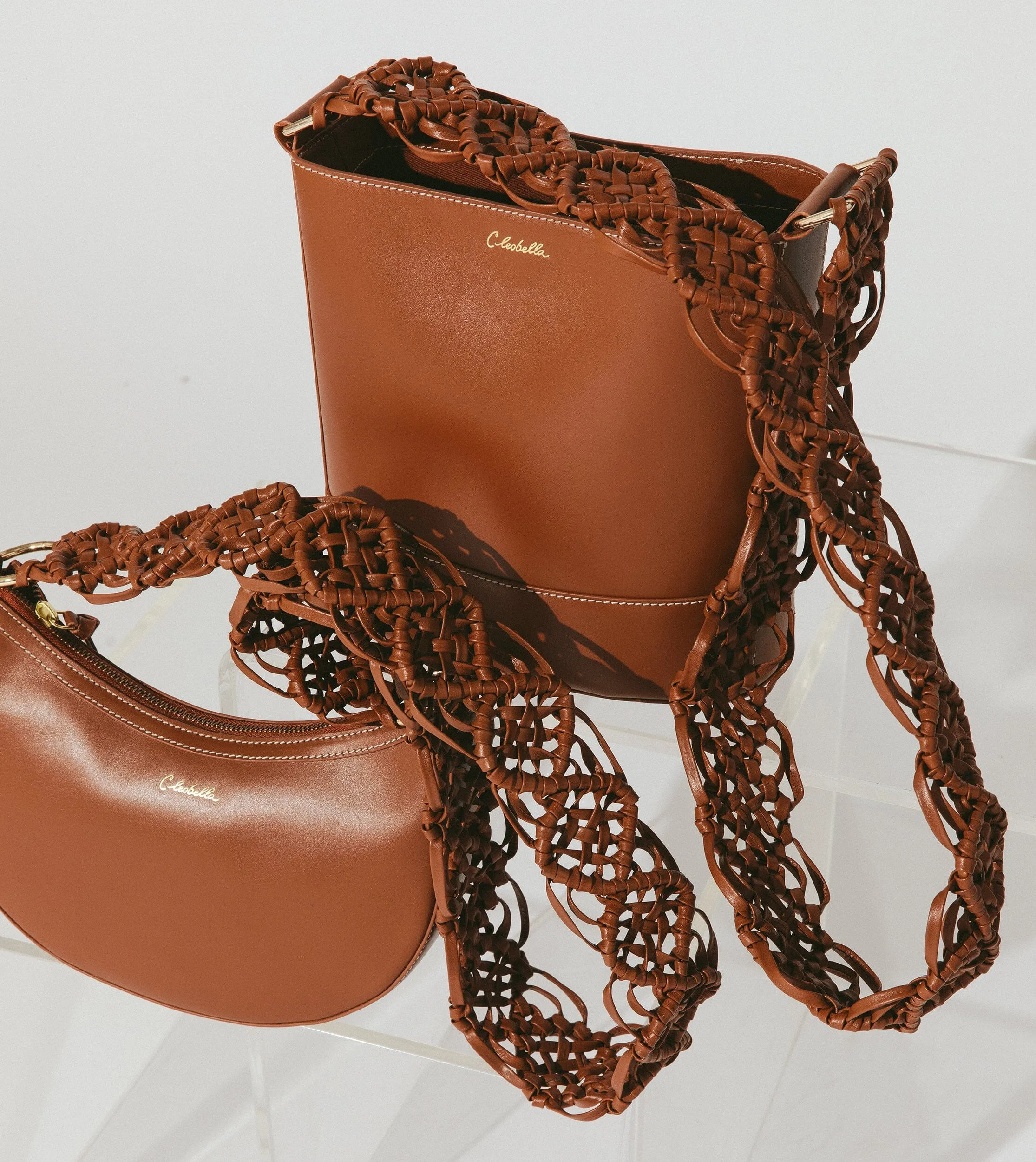 Lorelei Macrame Strap Crossbody | Brown