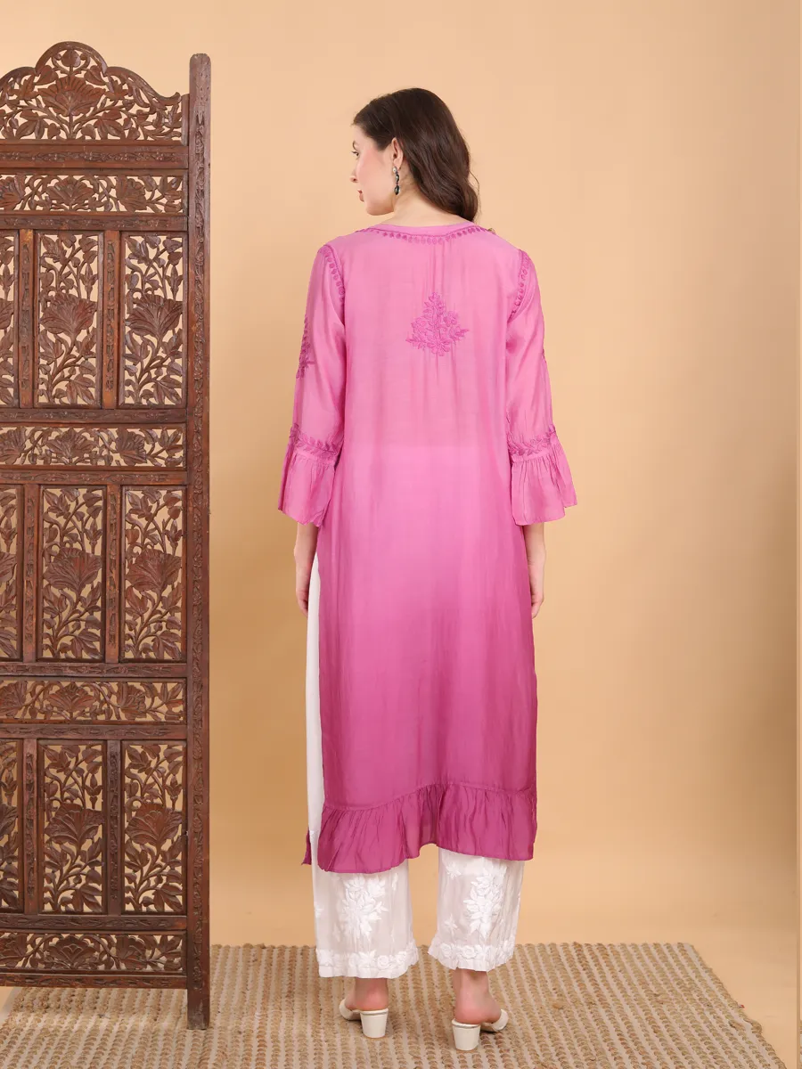 Madhuri Muslin Frill Kurti