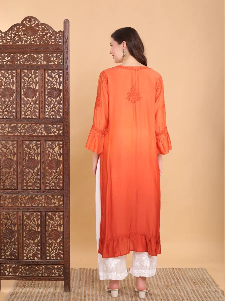 Madhuri Muslin Frill Kurti