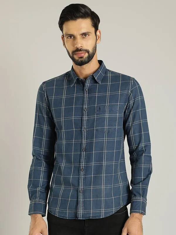 Men Checked Full Sleeve Cotton Shirt