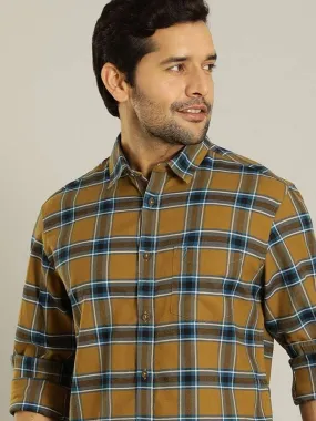 Men Checked Full Sleeve Cotton Shirt