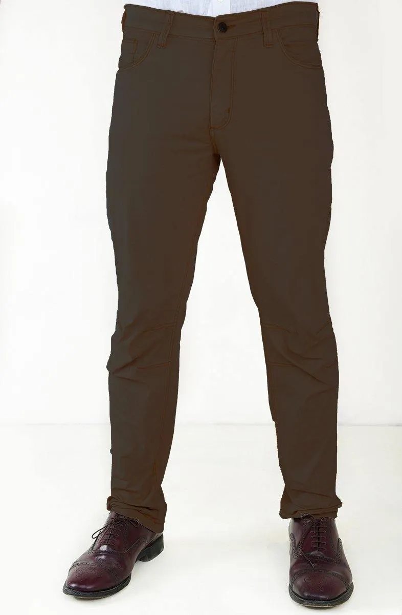 Men's Casual Slim Fit Cotton Trousers