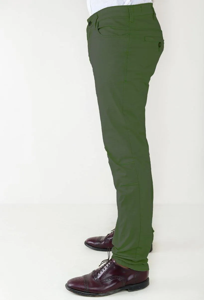 Men's Casual Slim Fit Cotton Trousers