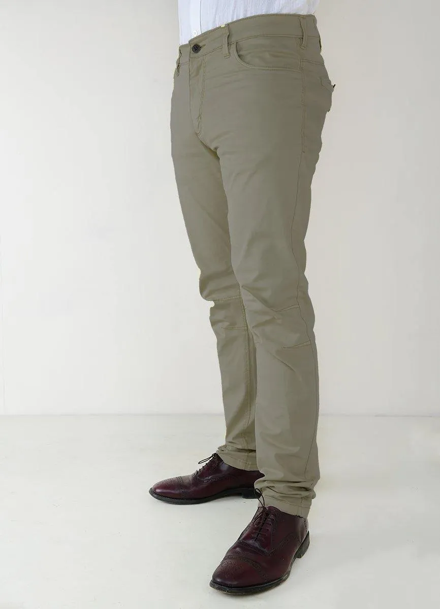 Men's Casual Slim Fit Cotton Trousers