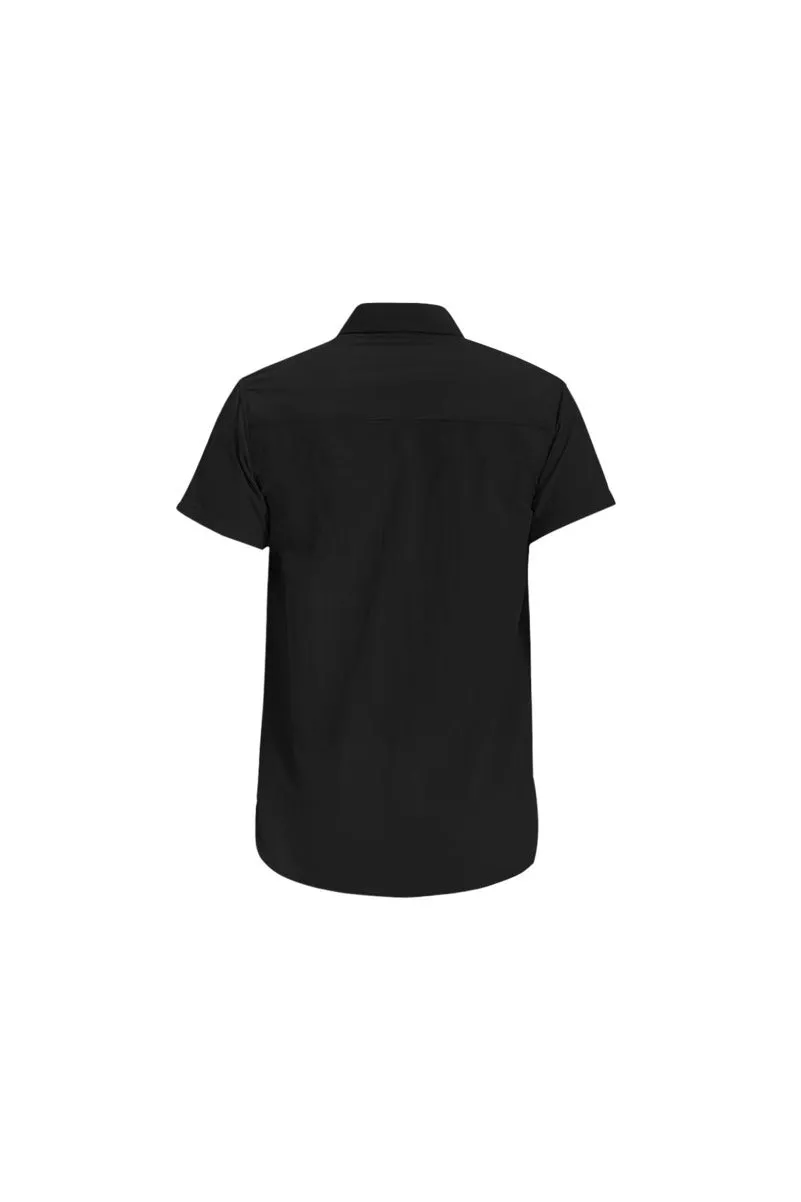 Midnight Black Short Sleeve Shirt/Large Size