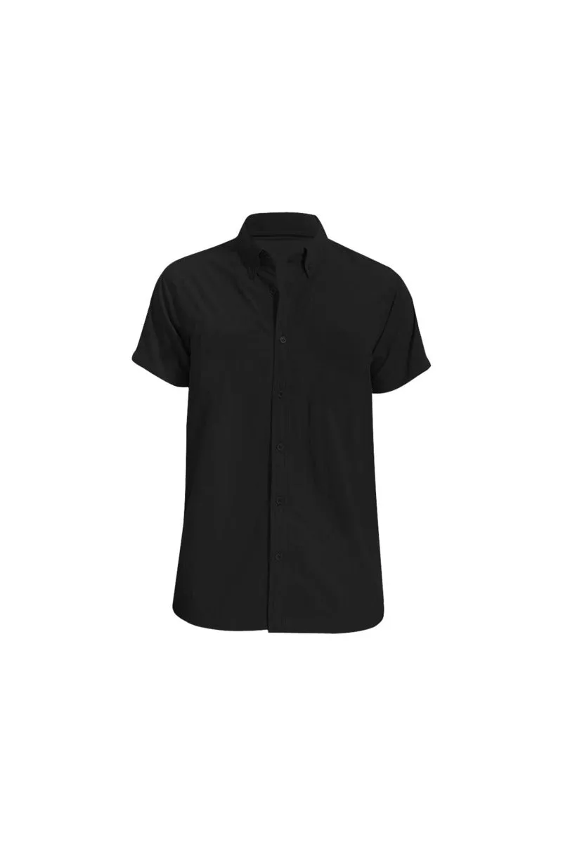 Midnight Black Short Sleeve Shirt/Large Size