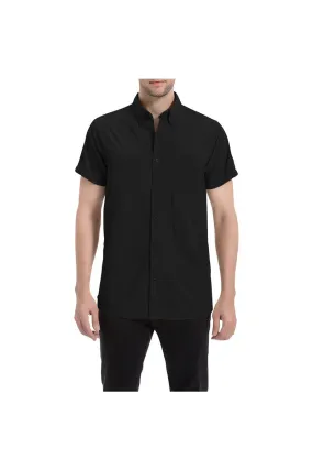 Midnight Black Short Sleeve Shirt/Large Size