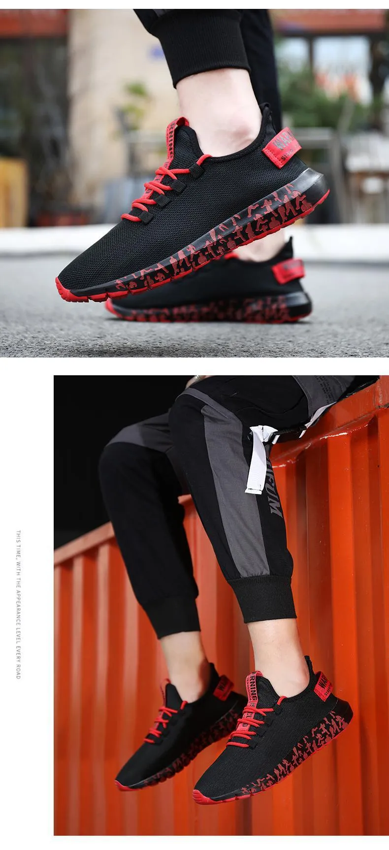 New Casual Men Breathable Summer Mesh Sneakers