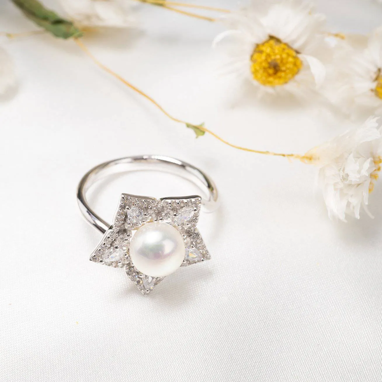 Ocean Star Freshwater Pearl Ring WR00042