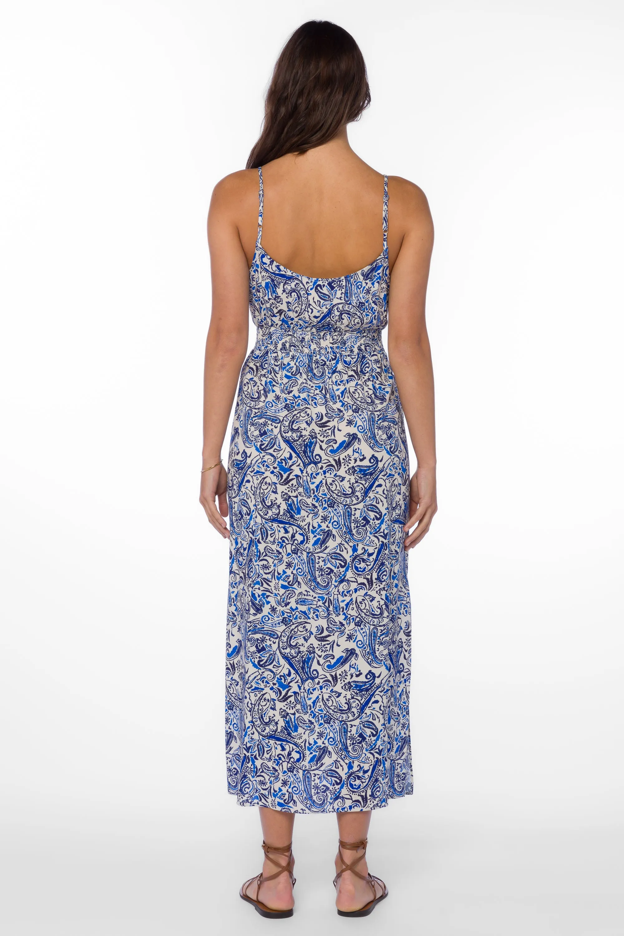 Page Blue Paisley Dress