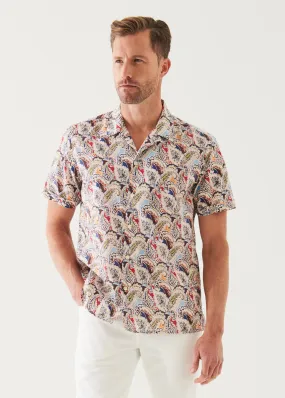 PAISLEY CAMP COLLAR SHIRT