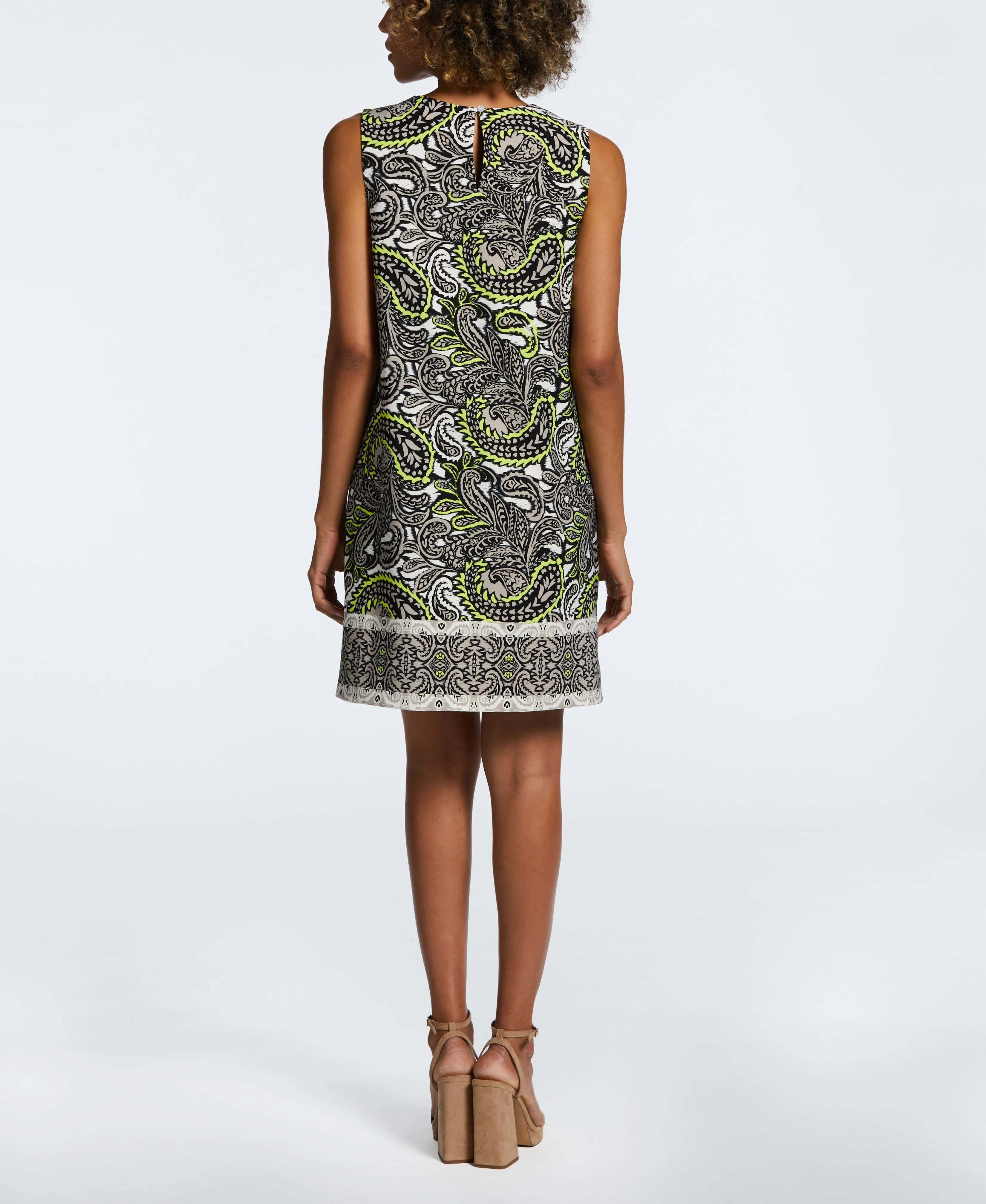 Paisley Print Shift Dress