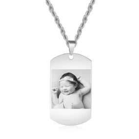 Personalized Stainless Steel Photo Necklace