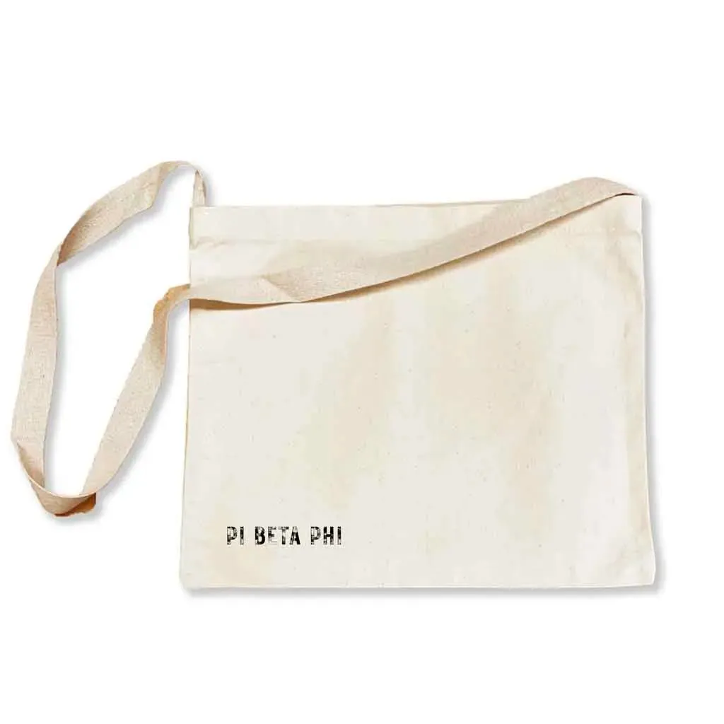 Pi Beta Phi Sorority Messenger Bag with Cross Body Strap