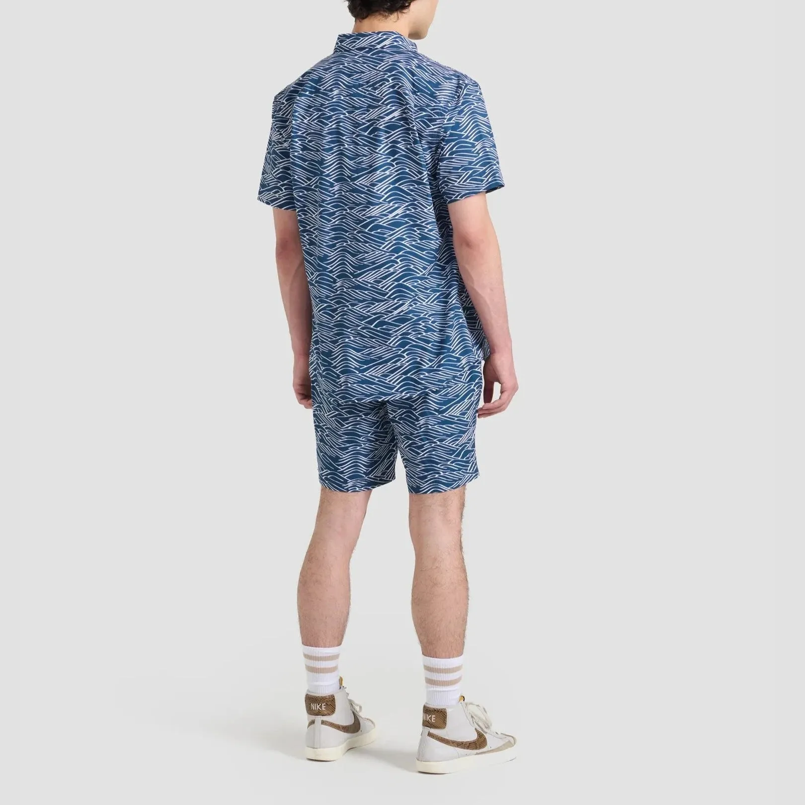 Poplin & Co. Big Waves Print Shorts