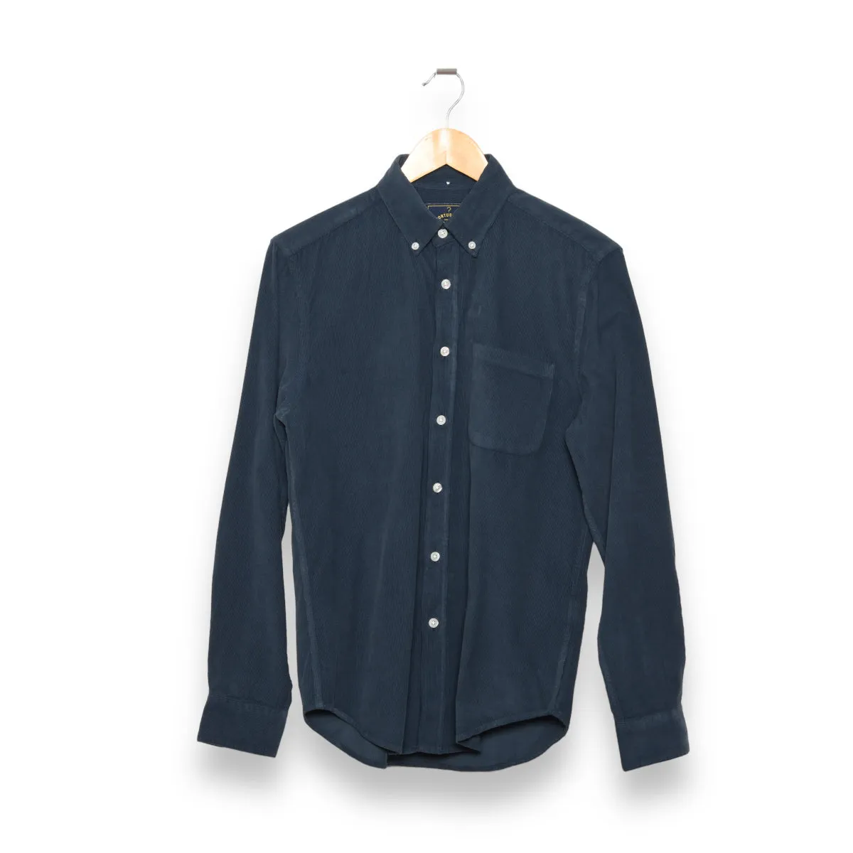 Portuguese Flannel Cord Button Down navy