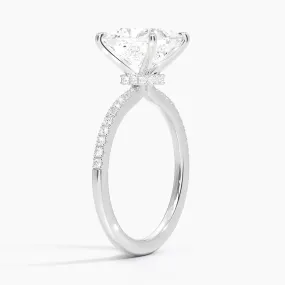 Princess Petite Demi Diamond Engagement Ring [Setting Only] - EC109Pr