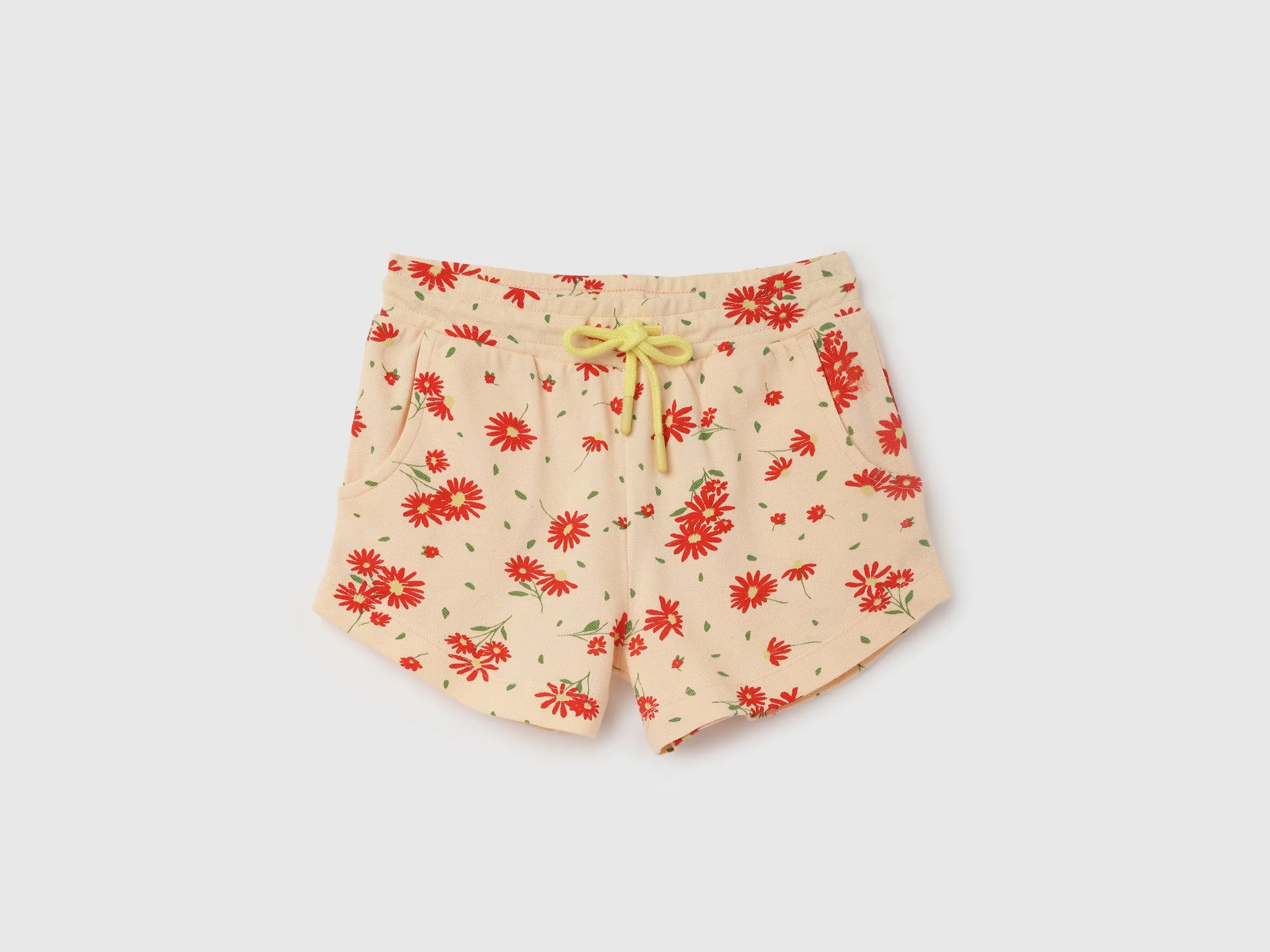 Printed Regular Fit Mid Waist Shorts