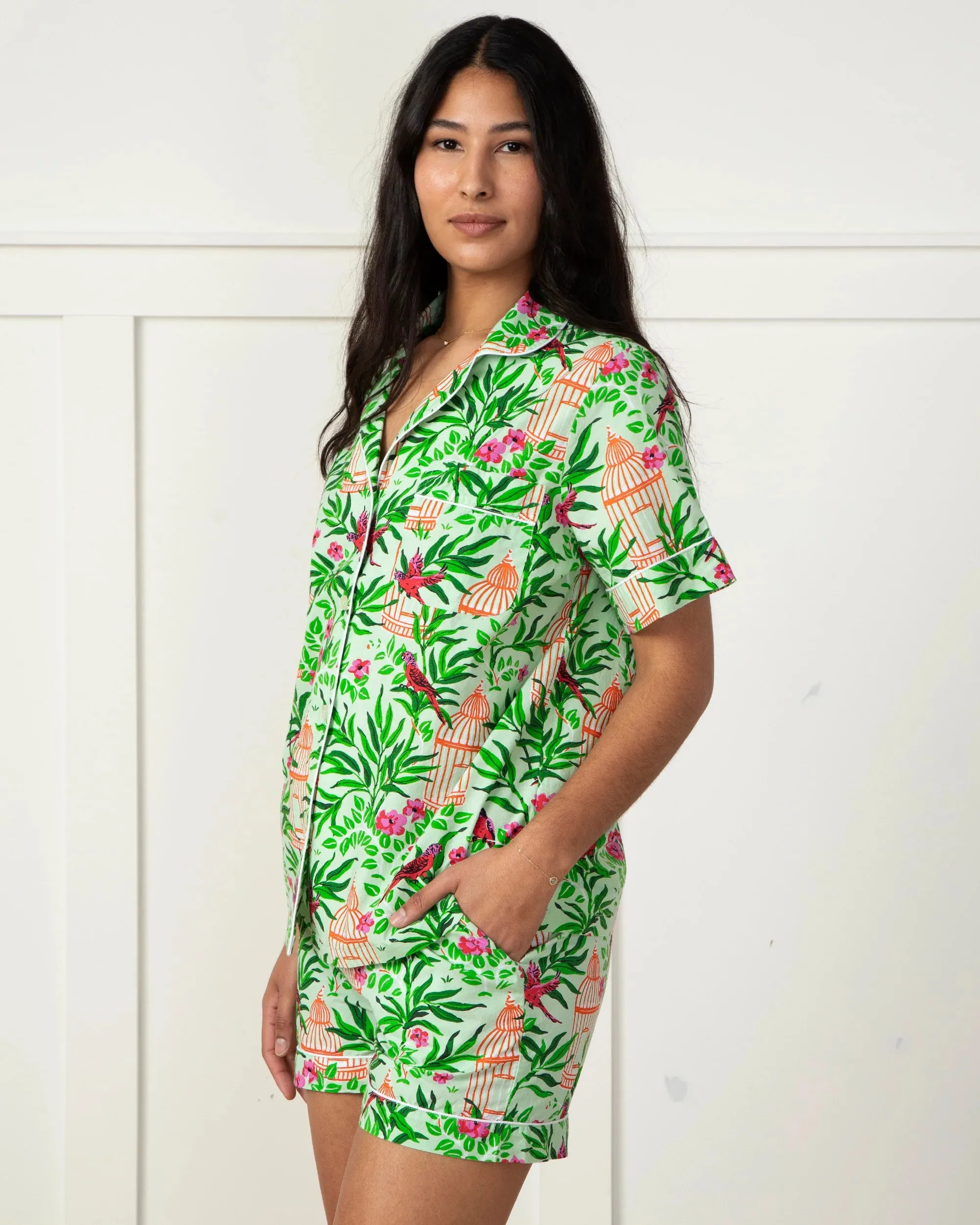 Printfresh Birds of a Feather Short Set - Kiwi Slice