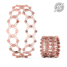 Pure 925 Silver 2 in 1 Ring   Bracelet (Free Size)[Convertible]