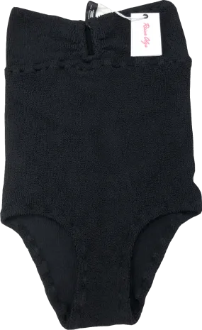 Reina Olga Black La Sciura Scrunch Swimsuit One Size