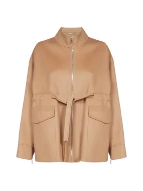 'S Max Mara Safari Tie Waist Zipped Coat