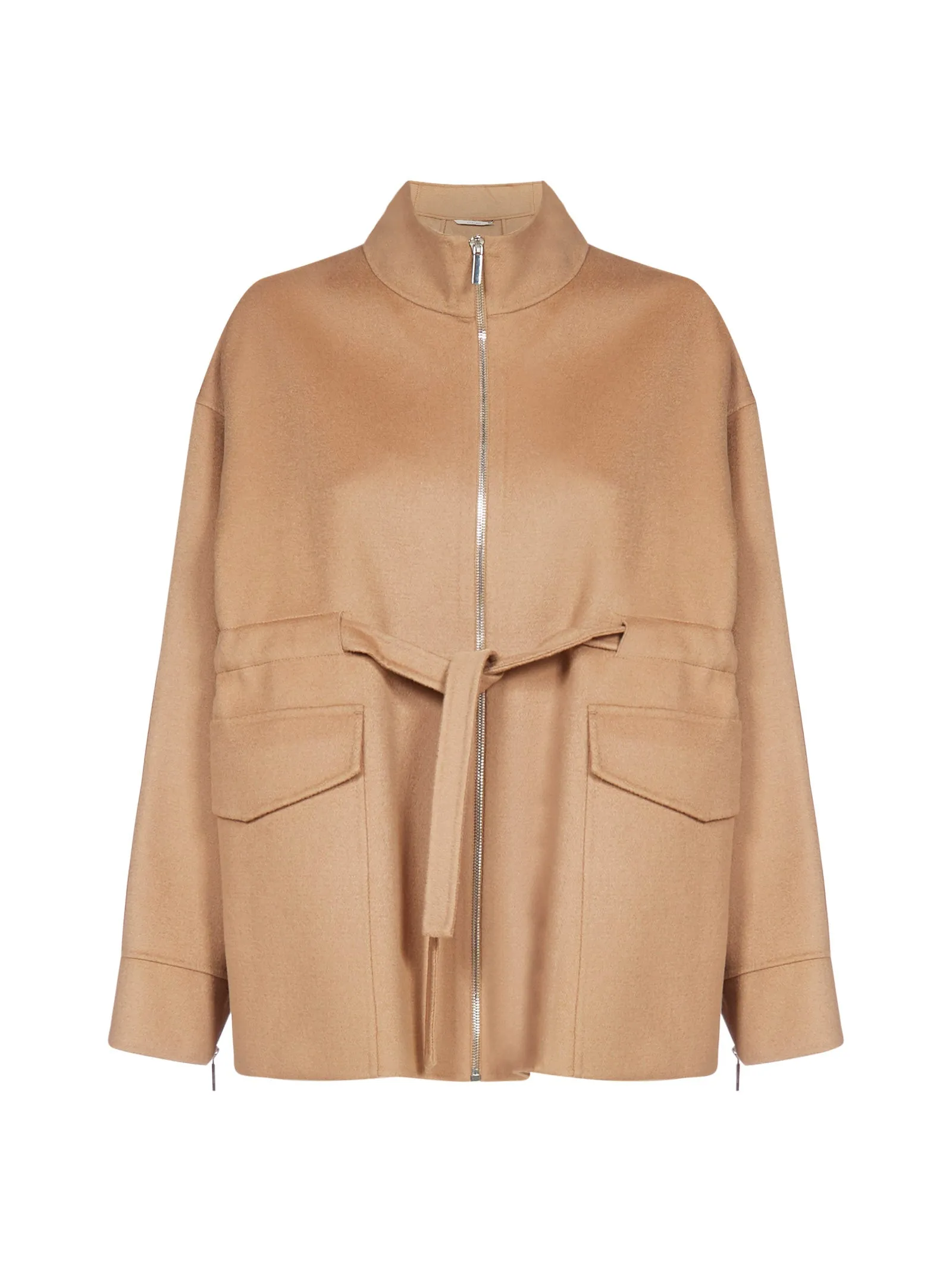 'S Max Mara Safari Tie Waist Zipped Coat