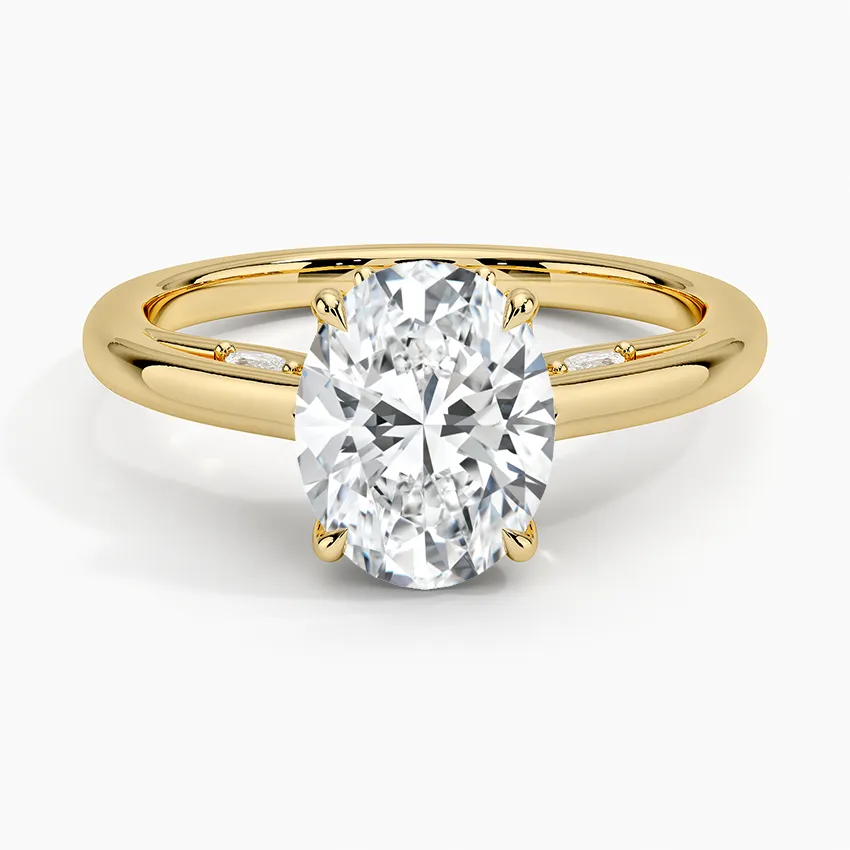 Secret Garden Adorned Gallery Solitaire Engagement Ring  [Setting Only] - EC112