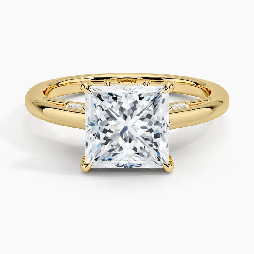 Secret Garden Adorned Gallery Solitaire Engagement Ring  [Setting Only] - EC112