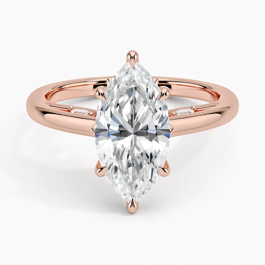 Secret Garden Adorned Gallery Solitaire Engagement Ring  [Setting Only] - EC112