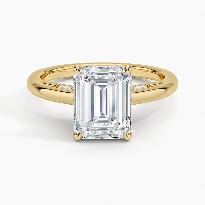 Secret Garden Adorned Gallery Solitaire Engagement Ring  [Setting Only] - EC112