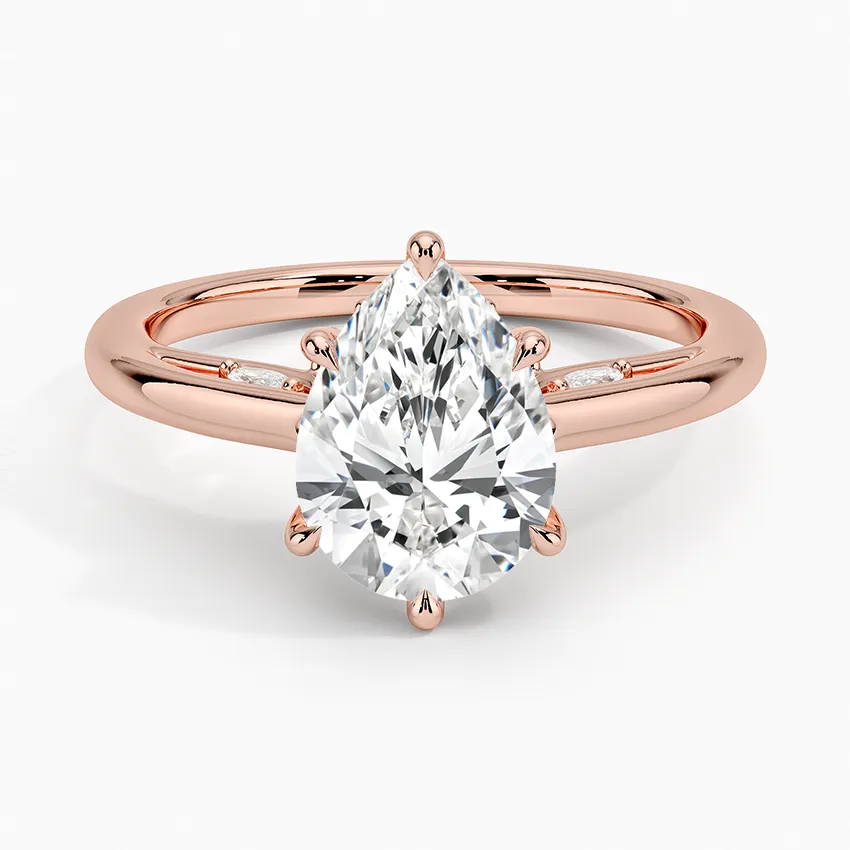 Secret Garden Adorned Gallery Solitaire Engagement Ring  [Setting Only] - EC112