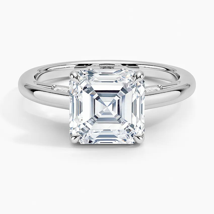 Secret Garden Adorned Gallery Solitaire Engagement Ring  [Setting Only] - EC112