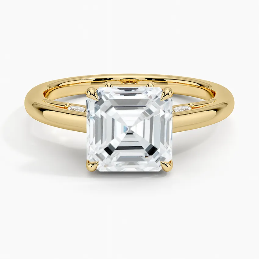 Secret Garden Adorned Gallery Solitaire Engagement Ring  [Setting Only] - EC112