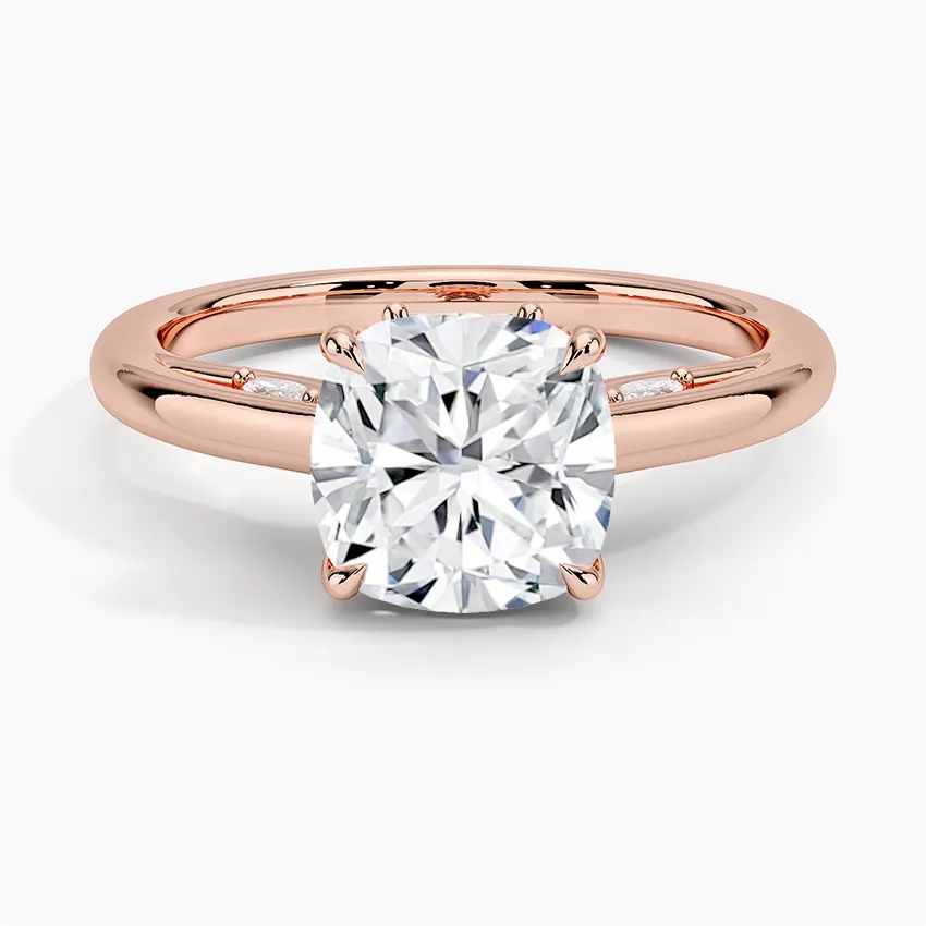 Secret Garden Adorned Gallery Solitaire Engagement Ring  [Setting Only] - EC112