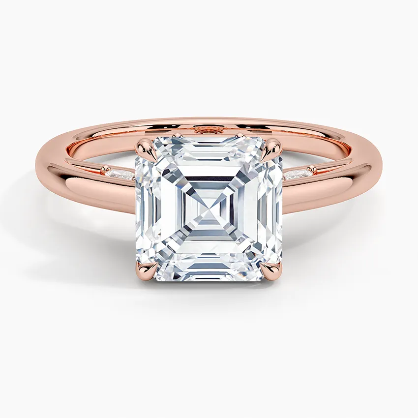 Secret Garden Adorned Gallery Solitaire Engagement Ring  [Setting Only] - EC112