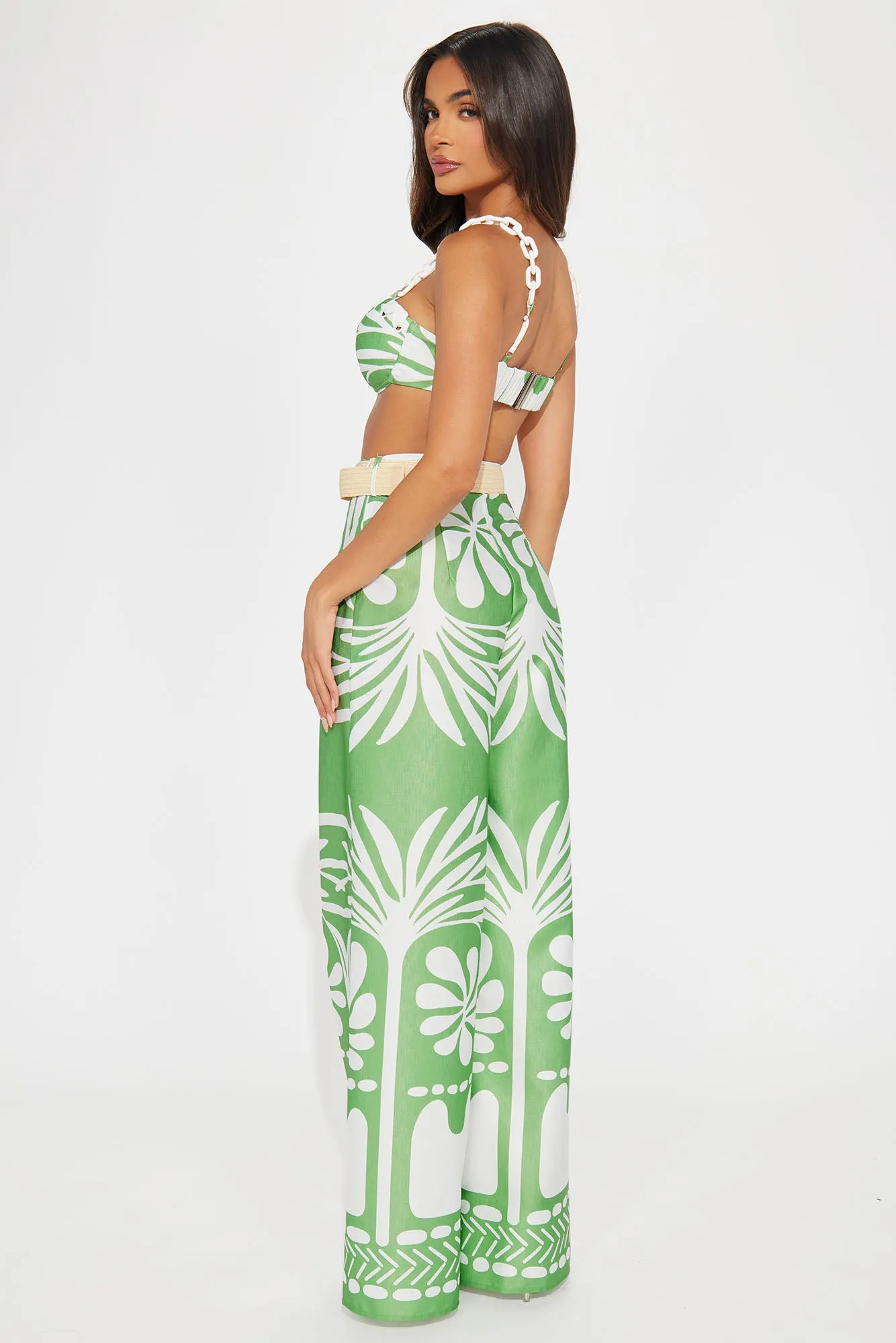 Summer Paradise Pant Set - Sage/combo