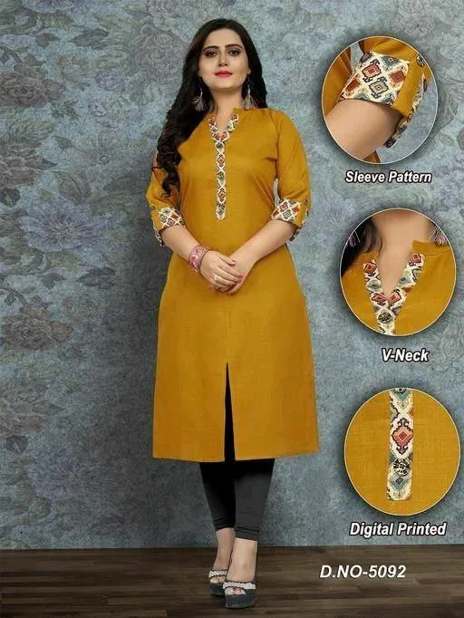 Trendy Cotton Slub straight Kurti