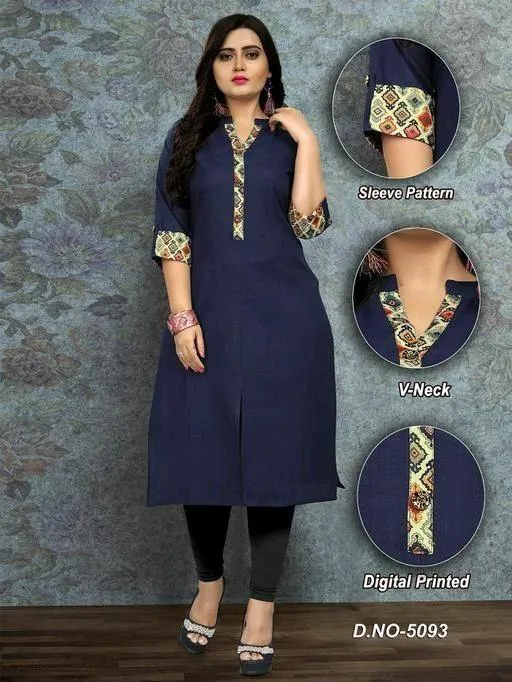 Trendy Cotton Slub straight Kurti