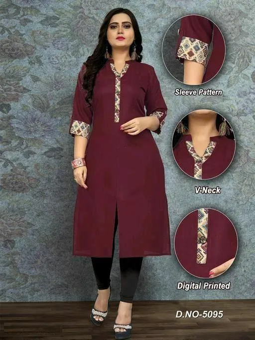 Trendy Cotton Slub straight Kurti