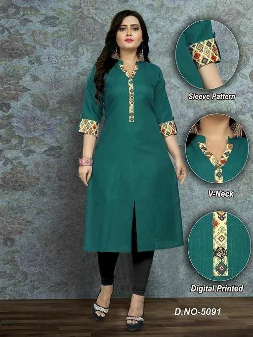 Trendy Cotton Slub straight Kurti