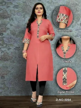 Trendy Cotton Slub straight Kurti