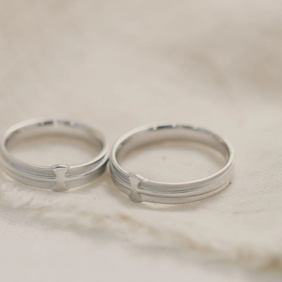 Unique Couple Wedding Ring Set - WM52