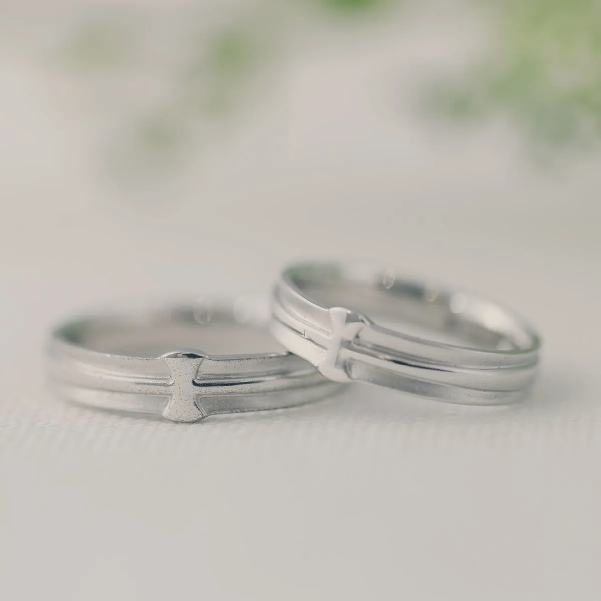 Unique Couple Wedding Ring Set - WM52